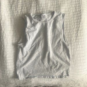 Grey crop top